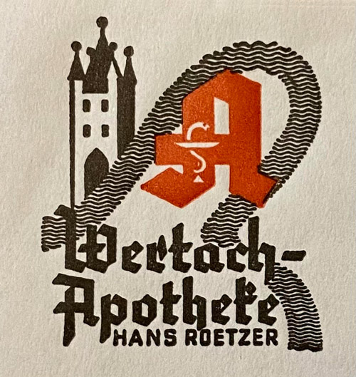 Wertach Apotheke Kaufbeuren altes Logo
