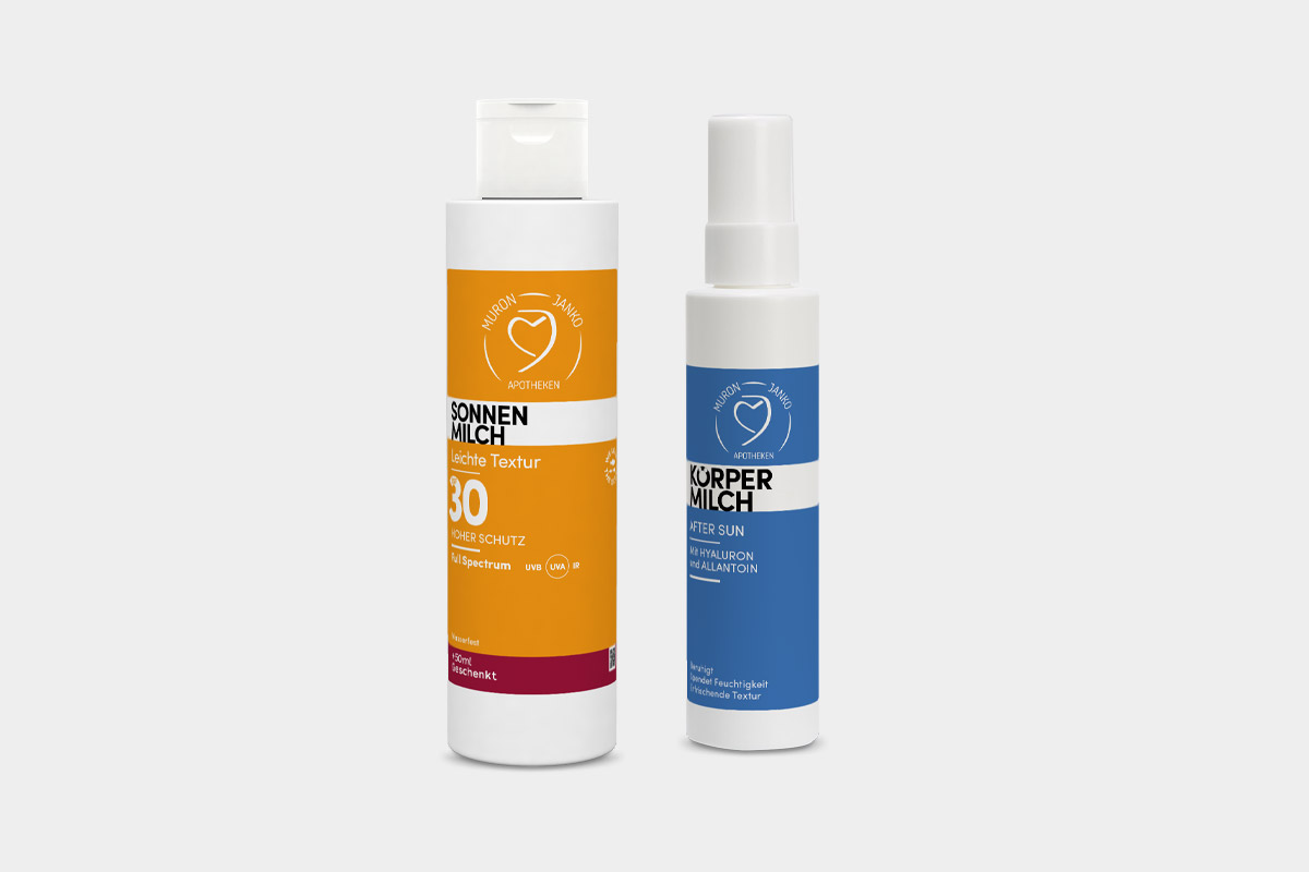 Sonnencreme und Apres Sun