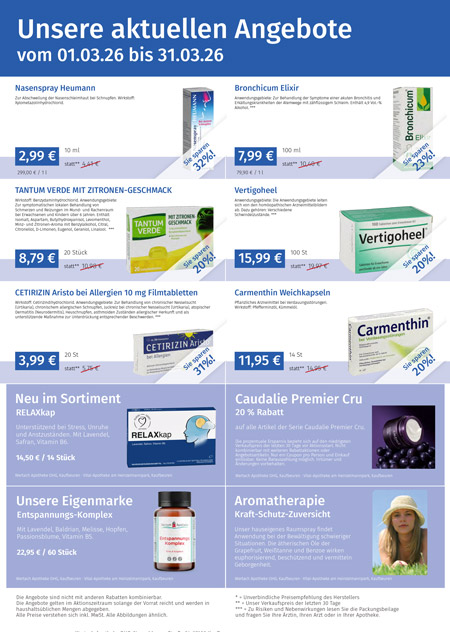 Apotheken Angebote März 2026
